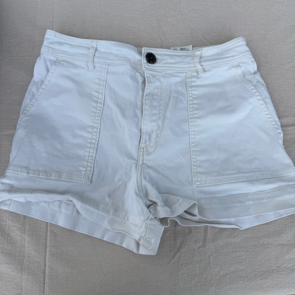 H&M Women's White Cargo Shorts